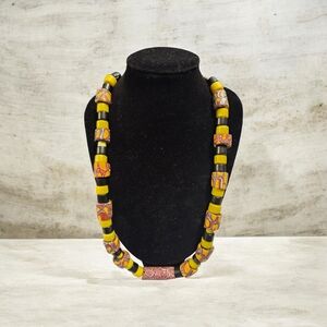 Vintage Venetian Assorted Millefiori Glass Trade Bead Necklace